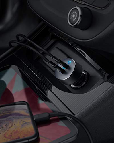 Anker Usb C Car Charger, 40W 2-Port Poweriq 3.0 Type C Car Adapter, Powerdrive Iii Duo With Power Delivery For Iphone 14 13 12 11 X Xs Pro Max Mini, Galaxy S22/S20/S10, Pixel, Ipad/Ipad Mini, And More #TOP6