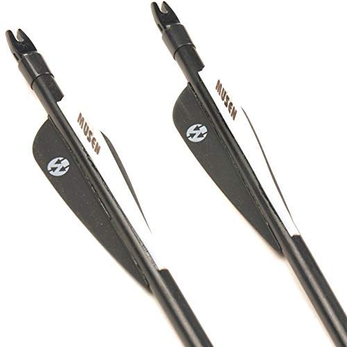 Muhubaih 6PCS 30" Archery Fiberglass Shaft Arrows 7.8mm F Compound Bow Hunting - Thumbnail 6