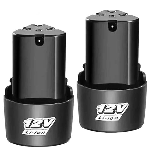 Image of 12V Universal Rechargeable Lithium-Ion Replacement Battery for Cordless Drill Scerwdriver Drilling Machines OD121 (2Pcs 12V Lithium-ion Battery 1.5Ah)