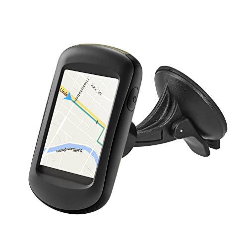 Gps Garmin kwmobile Enganche Compatible con Garmin eTrex 10 20 30 / Approach G3 G5 GPS - Soporte para GPS de Coche con Base de Ventosa -...