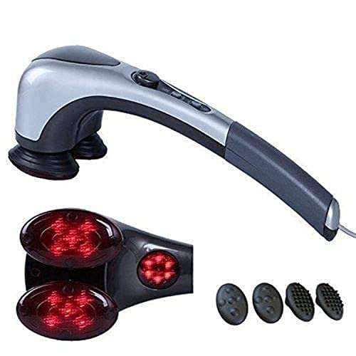Healthcave Double Head Massager Hammer with Infrared Heating Technology For Unisex Massage and Pain Relief (Grey) includes 2 different pair of Massager Cups (Double Head Massager) (B098K29YBV) Amazon Price History, Amazon Price Tracker