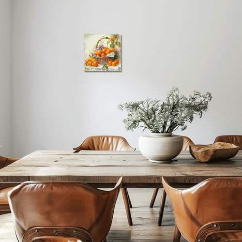 Tableau toile Oranges pour habiller un mur vide de cuisine - 6