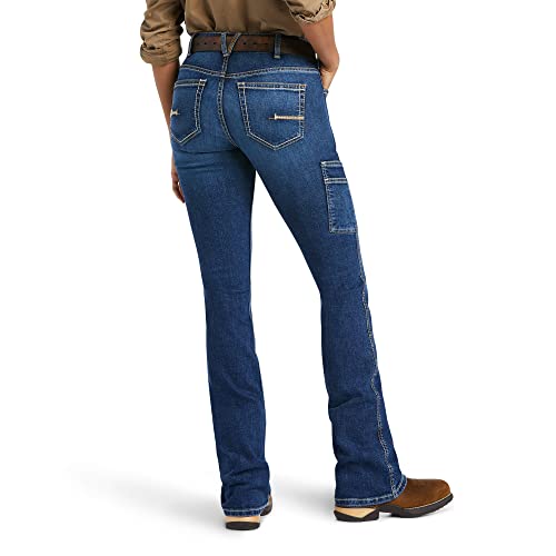 ARIAT Women's Rebar Work Flex Perfect Rise Riveter Boot Cut Jean