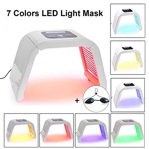 7 Color LED Light Mask Portable Photon PDT Acne Therapy Wrinkle Removal Anti-aging Skin Rejuvenation Facial Care Beauty Machine for Home Salon Use