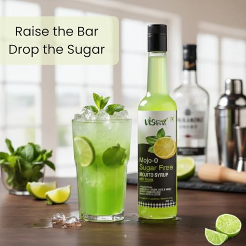 Image of Vistevia Sugar Free Mojito Syrup, Diabetic and Keto Friendly - Sweetened Naturally With Stevia 500ML