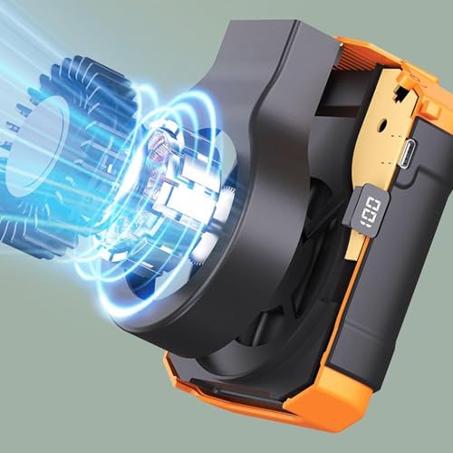 Ventilador de cintura portátil de 5 velocidades ideal para camping y excursiones al aire libre 7