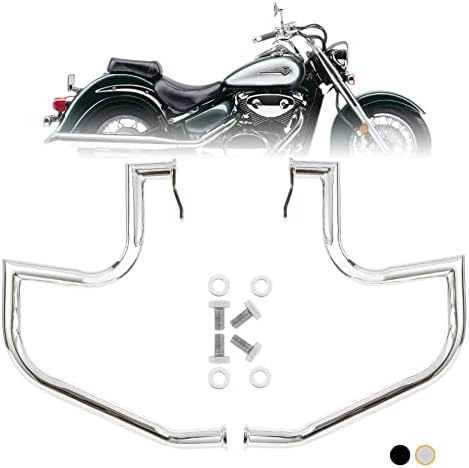 Kinglemc Crash Bar Engine Guard Highway Freeway Bar for Suzuki VL800 Intruder Volusia 800 C50 M50 Boulevard 2005-2022 (Silver)