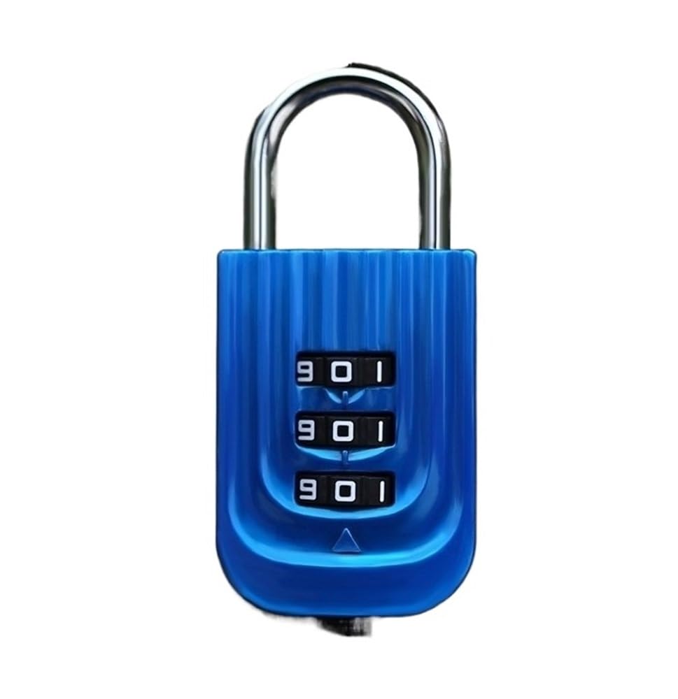 Suitcase Locks, 3 Digit Password Padlock Multicolor(Blu)