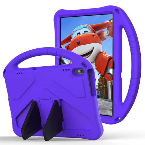 Étui Lenovo Tab M10 HD violet antichoc en EVA avec support et bandoulière