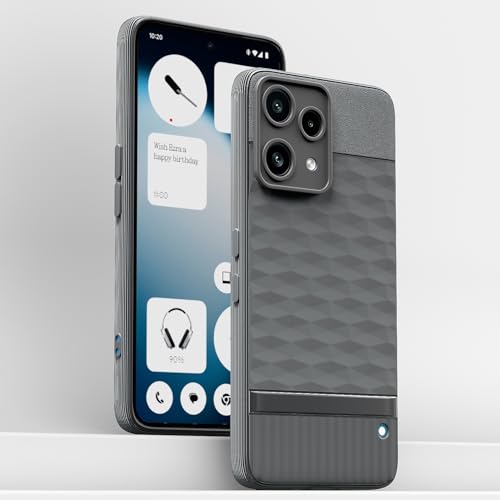 Image of Outlouders Back Cover for Nothing Phone 3a Lite 5G | Full Camera Protection | TPU Soft Flexible Shockproof Bumper Case (Grey)