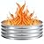Flamaker 36 Inch Fire Pit Ring for Outside Wood Burning Smokeless Patio Round Galvanized Fire Pits Metal Fordable Outdoor Fireplaces for Camping, Backyard, Bonfire