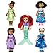 Disney Store Official Once Upon a Story Collection Mini Doll Gift Set - 9 Collectible Disney Princess Dolls: Cinderella, Ariel, Belle, Tiana, Rapunzel, Elsa, Moana, Mirabel & Asha - 5 Inch Mini Toys