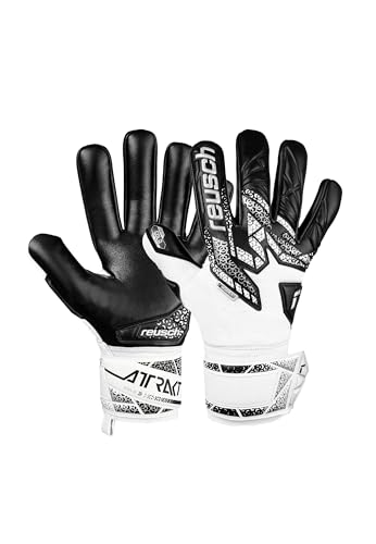 Reusch Attrakt Gold NC Guantes de Portero Antideslizantes y Transpirables para Adultos para Hombres y Mujeres, adecuados para Todas Las Condiciones climáticas y Superficies de Campo de Juego