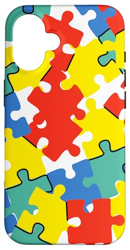 iPhone 16 パズルスタイルのミニマリストTシャツ – 洗練された思慮深いデザイン スマホケース