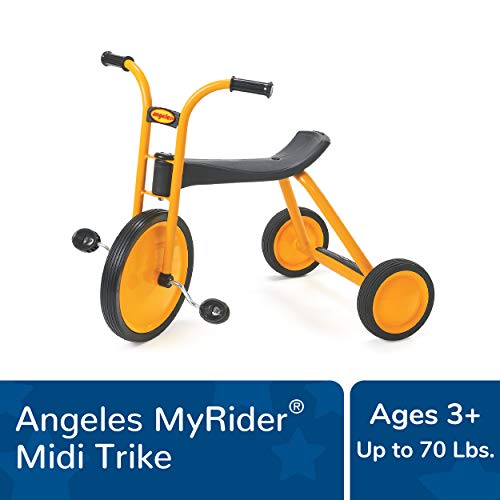 Angeles MyRider Midi Trike Bike, Yellow – Perfect for Beginning Riders Ages 3+