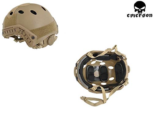 E M E R S O N ELMETTO Casco Softair Fast PJ Tan EM5668A Airsoft Tactical Helmet