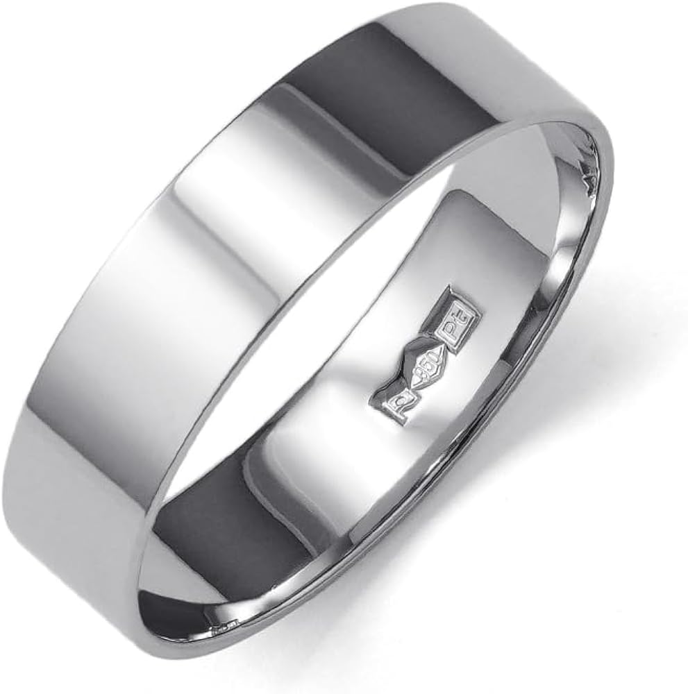 プラチナ950ジャンクリング ハワイアンジュエリー プラチナ リング 刻印無料 1号〜19号 幅4mm 厚み