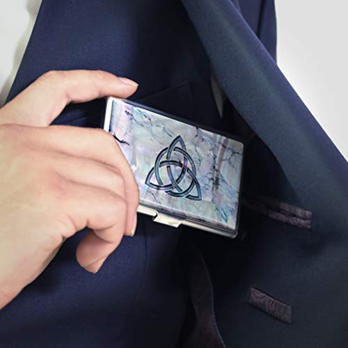 Nodo celtico biglietti di identità madreperla