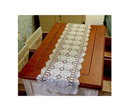 Mantel de Ganchillo de algodón Hecho a Mano tapetes de Encaje Camino...