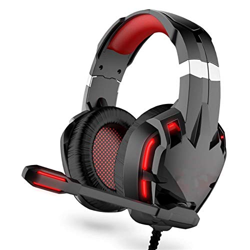 chaonong On-Ear Headphones The Headset is Suitable for PC Notebook Computers with Surround Sound Silencing Microphone and Volume Control 3.5mm Gaming Headset