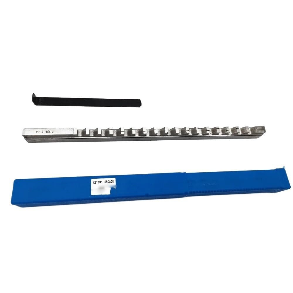 Juego de brochas de chavetero de empuje de 10 mm D1, tamaño métrico, herramientas de brochado for fresadora CNC, herramienta for fresadora CNC, metalurgia