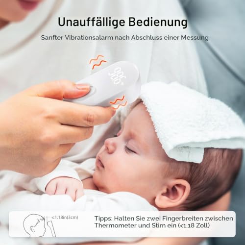 iHealth no-touch stirn-thermometer, digital-infrarot-thermometer für erwachsene und kinder...
