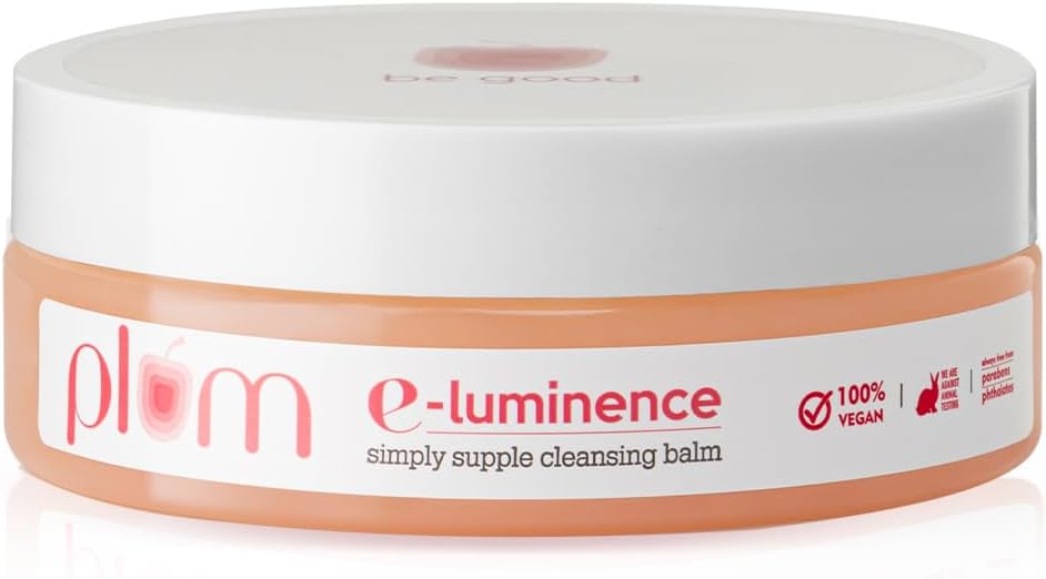 E-Luminence Simply Supple Cleansing Balm | Non-Drying Supple Cleansing Balm with Vitamin E | Makeup Remover | Suitable for Normal, Dry & Combination Skin | 100% Vegan & Sulfate-Free | 90g
