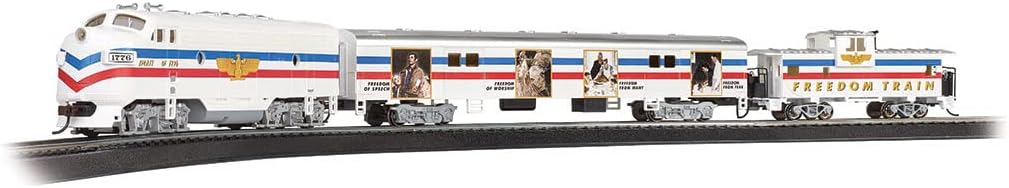 Bachmann Trains - Norman Rockwell Freedom Train - Ready to Run Electric Train Set - HO Scale,Prototypical Colors