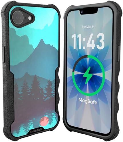 Image of Smartish iPhone 17e /16e MagSafe Case - Gripzilla Protective Magnetic Case for Men [Rugged + Tough] Military Grade Heavy Duty Grip Armor - Drop Tested for iPhone 17e /16e - Moving Mountains