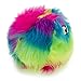 goDog Furballz Squeaky Plush Ball Dog Toy, Chew Guard Technology - Rainbow, Small
