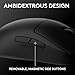 Logitech G PRO 2 Lightspeed Wireless Gaming Mouse, Right- or Left-Handed Mouse with up to 4 Customizable and Switchable Magnetic Side Buttons, 44K DPI Sensor, USB-C Charging, for PC/Mac - Black