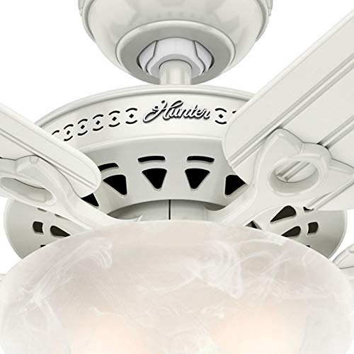 Hunter Fan Company, 53122, 52 inch Beachcomber White Indoor / Outdoor Ceiling Fan with LED Light Kit and Pull Chain - Image 5