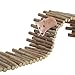 RENEWREVITAL Hamster Toys, Flexible Hamster Wooden Bridge, 11.8In Hamster Fence, Hamster Cage Decor and Platforms, Hamster Cage Accessories(23.62In)