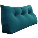 Mehrzweck: Dieses großes kissen kann als kopfteil gepolstertaus stoff oder als wandkissen Lesekissen für ein tiefes Sofa oder eine rückenlehne rückenkissen fur bett verwendet werden. Es ist weich und hat dreidimensionale Unterstützung. Wir haben den optimalen Test für die Füllung durchgeführt und die beste Dicke erhalten, die nicht kollabiert!