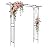 VINGLI Garden Arbor, Arch for Wedding Ceremony Party, Christmas Garden Decor Steel Garden Trellis for Plant Climbing, Pergola for Garden, Backyard, Lawn (Flat Top)