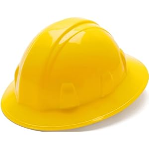 Pyramex Safety SL Series Full Brim Hard Hat 4-Point Ratchet Suspension