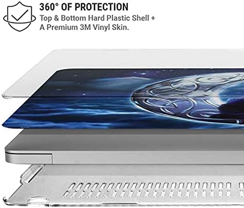 Skinit Case + Skin Compatible with MacBook Air 13in (2020) - Tate and Co. Celtic Black Cat Design