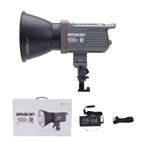 �uAputure���K�i�vAmaran 100X �B�e���C�g LED �r�f�I���C�g 100W 2700K?6500K �F���x Bowens �}�E���g APP ����t�� �C���^�r���[�A�|�[�g���[�g�ʐ^