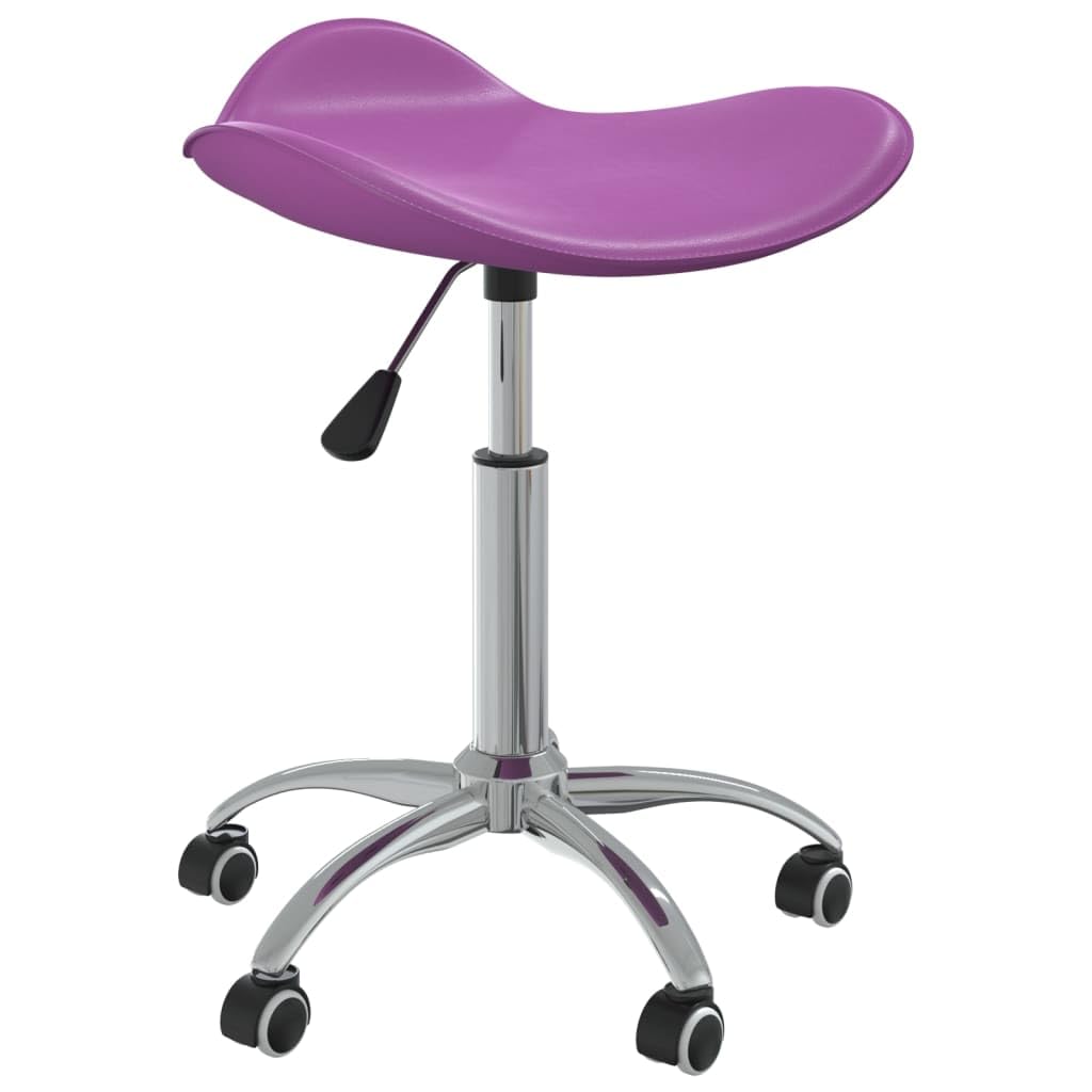 Taburete de peluquería, piel sintética, altura regulable, giratorio, con 5 ruedas, ergonómica, para salón de belleza, peluquería, peluquería, estudio profesional