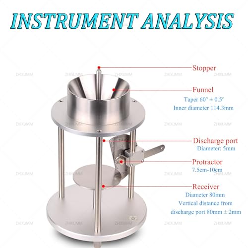 Instrument de mesure d'angle de repos et de détermination de précision - 5