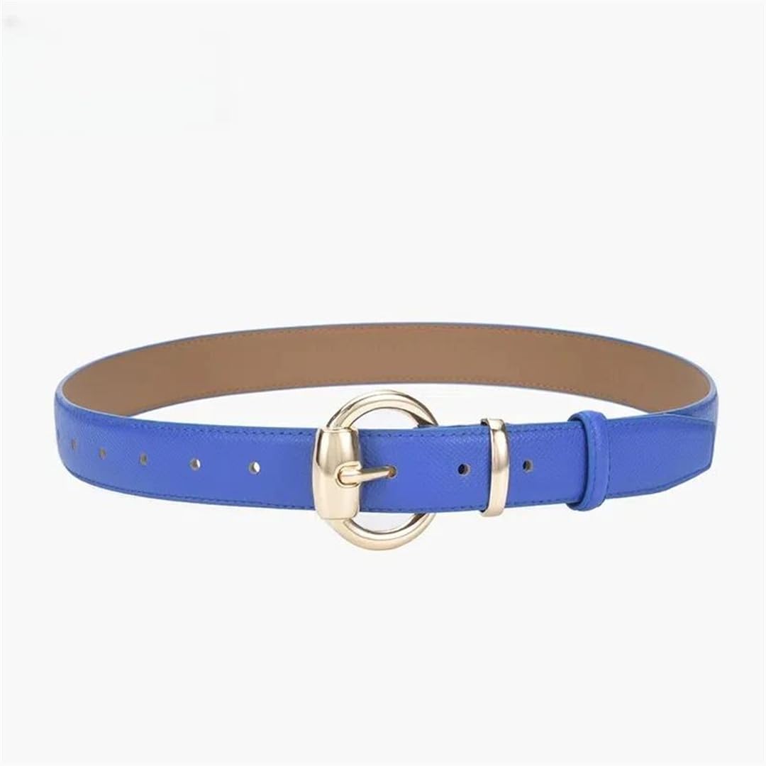 Cinturón de piel auténtica para mujer, con hebilla, retro, casual, para pantalones y vestidos