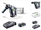 Tensión de la batería: 18 V Festool BHC 574723 18 Li Basic - Taladro percutor (18 V, 25 Nm, sin escobillas, incluye batería de 3,1 Ah y cargador)
