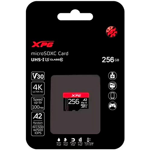 ADATA 256G MICROSDXC Uhs-1 U3 C10 Gaming