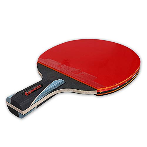 Andoer Raquete de pingue-pongue profissional Raquete de tênis de mesa com alça curta Ping Pong Bat R