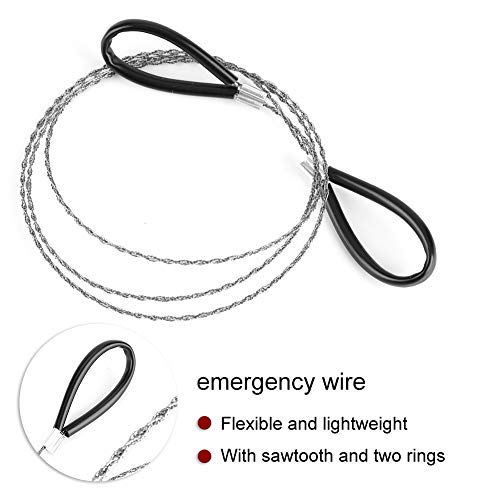 Wire Saw Outdoor Steel Wire Saw Scroll Emergency Saw Pocket For Outdoors Emergency Survival Kit Bushcraft Gear Hunting Hiking Tree Cutting #TOP2