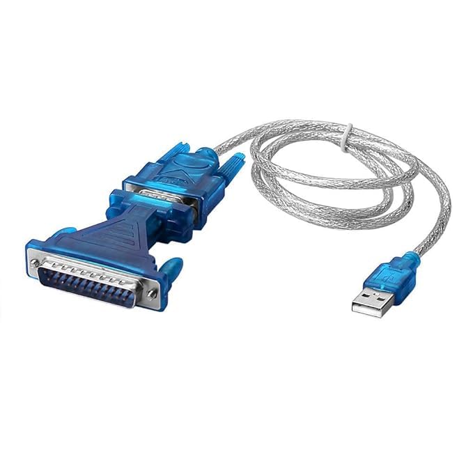 WiredCom USB to RS-232, DB9 and DB25 Serial Adapter Cable with 9-Pin and 25-Pin Port Connect Option, Green USB2ODB9DB25-image-1