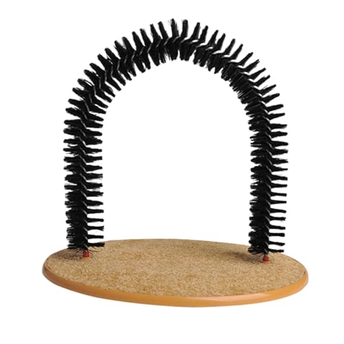 Arco rascador para gatos con alfombrilla para uso en salon