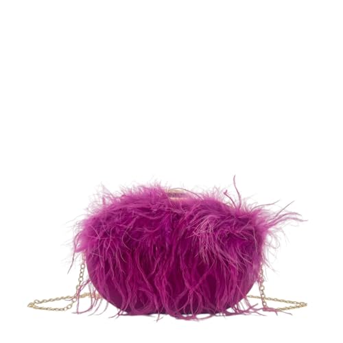 MODELISA - Bolso Clutch Cadena Hombro Cartera De Mano Boda Noche Fiesta Evento Mujer (Fucsia)