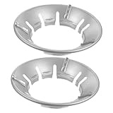 HYTROVE 2 Stück Rutschfester Gusseisen Wok Ring Öffnungen Winddicht Gasherd Halterung Wok Ständer Robust Rostfrei Einfach zu Montieren für Haushalt und Gastronomie