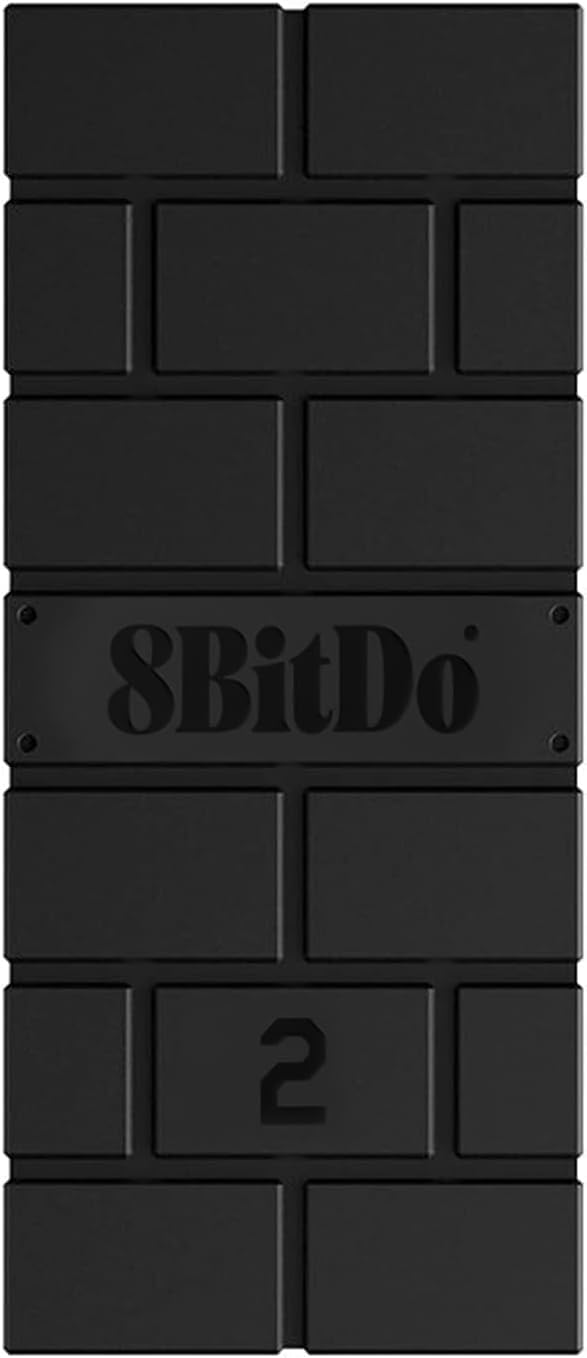 AKNES 8Bitdo Adattatore USB Senza Fili 2 per Controller Xbox One/Xbox Series X & S,PS5,PS4,PS3,Switch PRO,Compatibile con Steam Deck,Switch/Switch OLED,PC,Raspberry Pi,Android, con Cavo OTG (Nero)